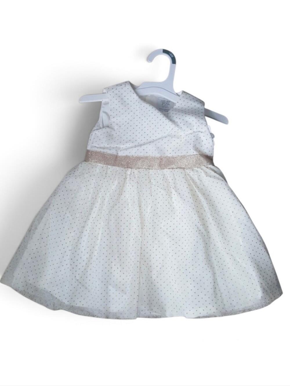 Toddler Sleeveless Ivory Dress